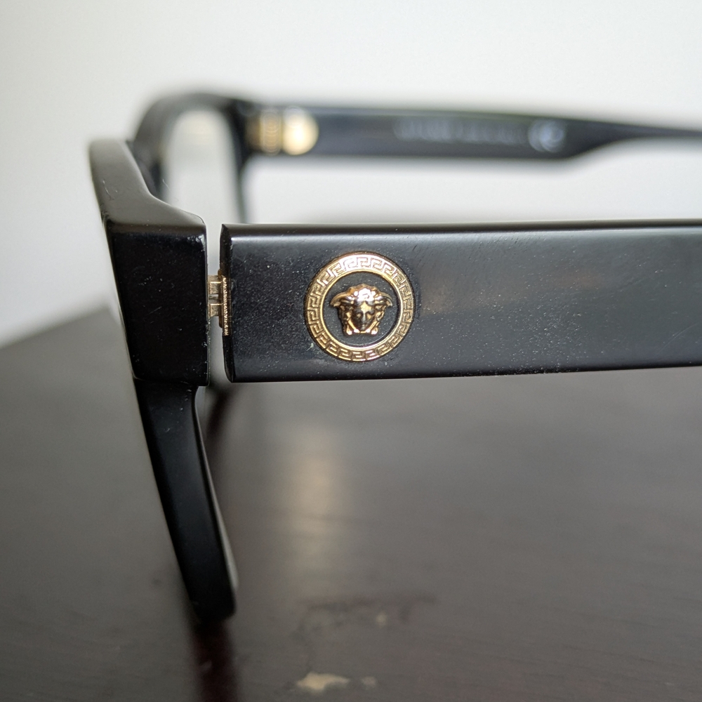 Versace Black and Gold Men's Glasses